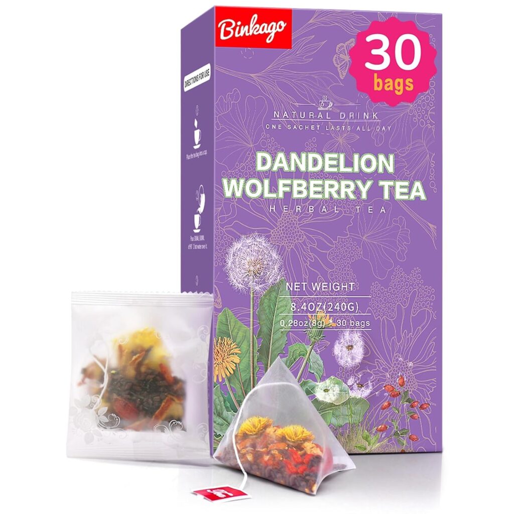 30 Bags Dandelion Wolfberry Tea Support
