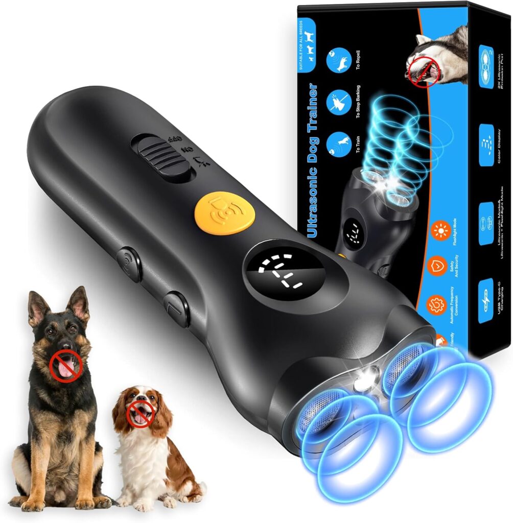 Dog Bark Deterrent Device – Rechargeable Anti-Barking & Training Device for Dogs